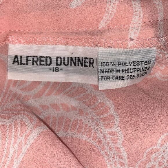 Vintage Pink Sheer Chiffon Pullover Slouchy Blouse Size 18 - Picture 15 of 16